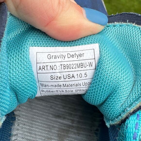 Gdefy 10.5 WIDE Gravity Defyer Ion Orthotic Comfort Sneakers *Missing Insoles - Picture 3 of 10